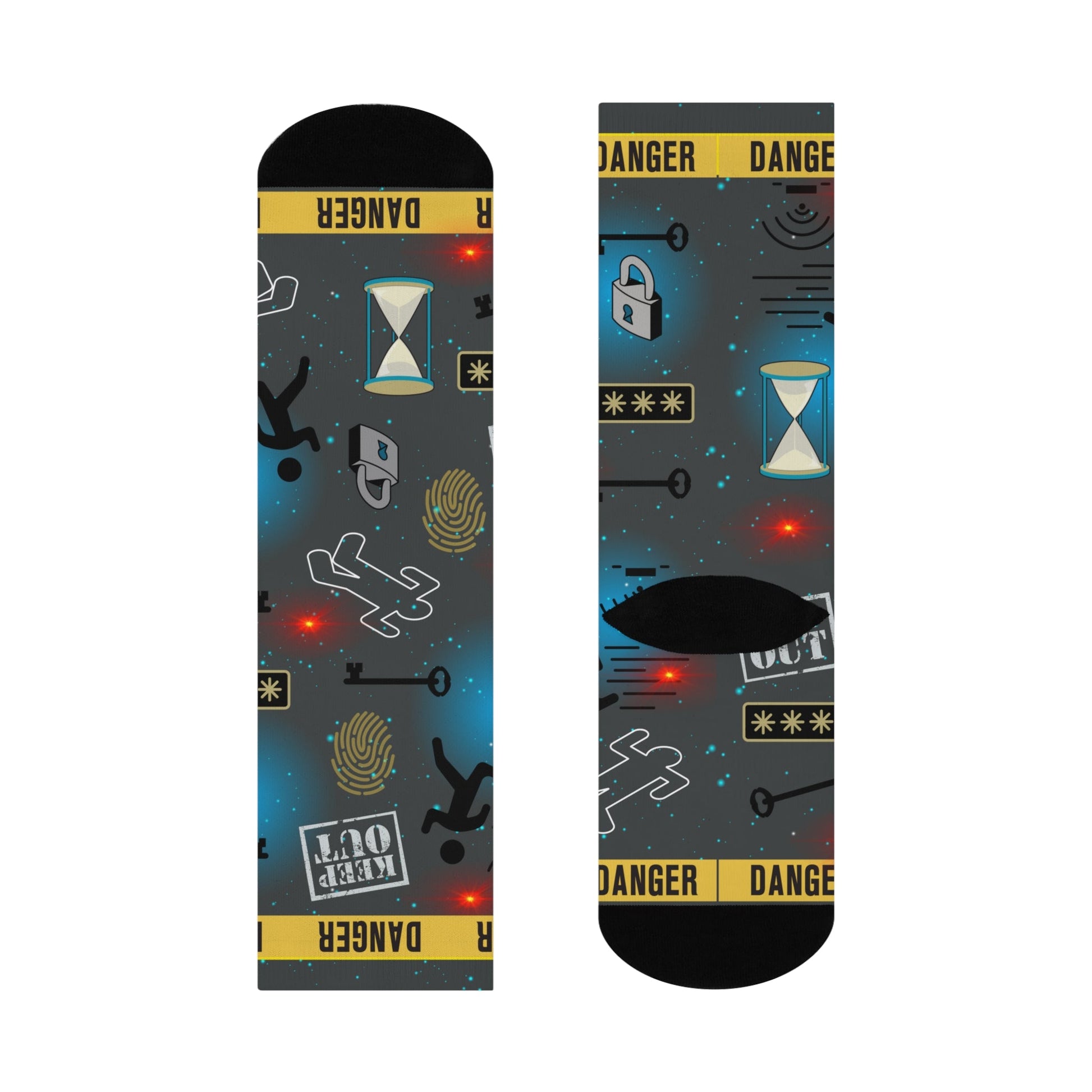 Escape Room Socks Unisex Stretchy Atlas Wanderlust
