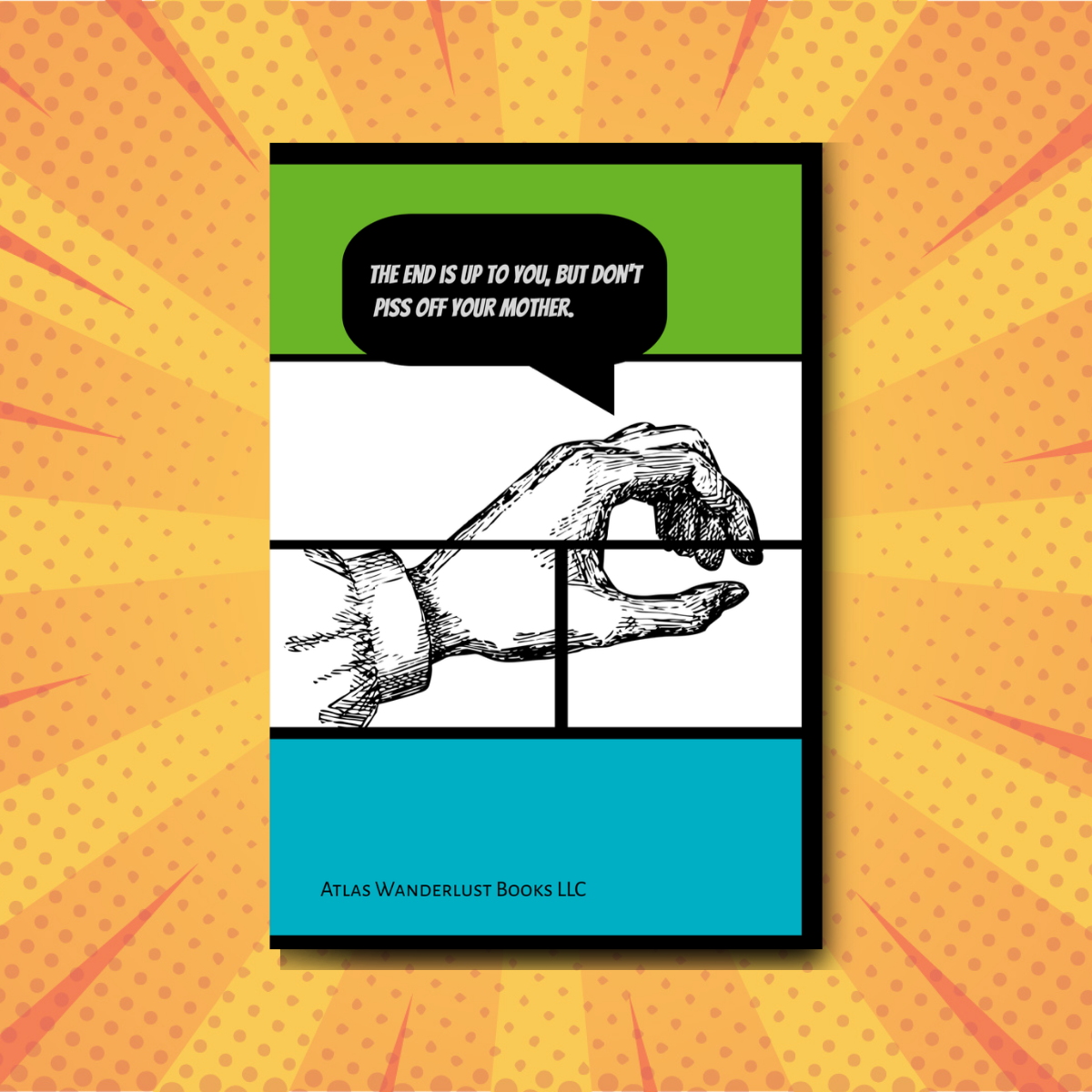 Comic Book, Blank Retro Atlas Wanderlust