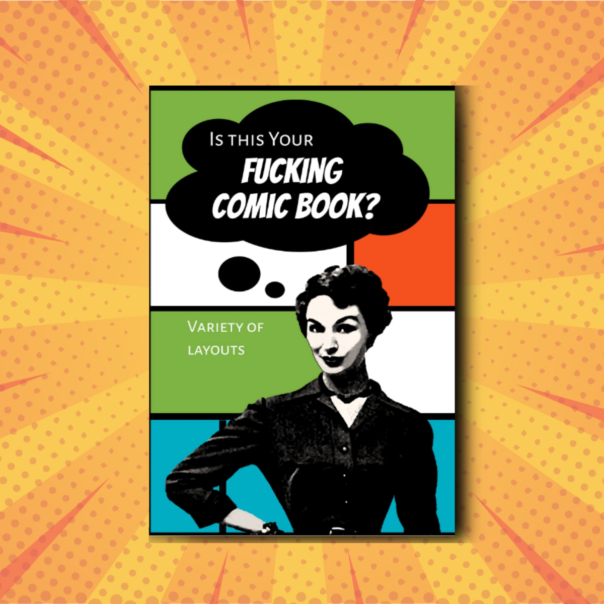 Comic Book, Blank Retro Atlas Wanderlust