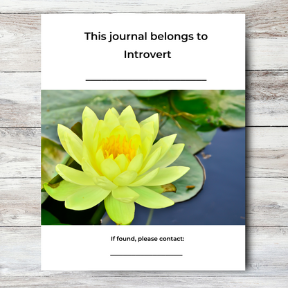 Journal of an Introvert: Aware / Independent / Reserved Atlas Wanderlust
