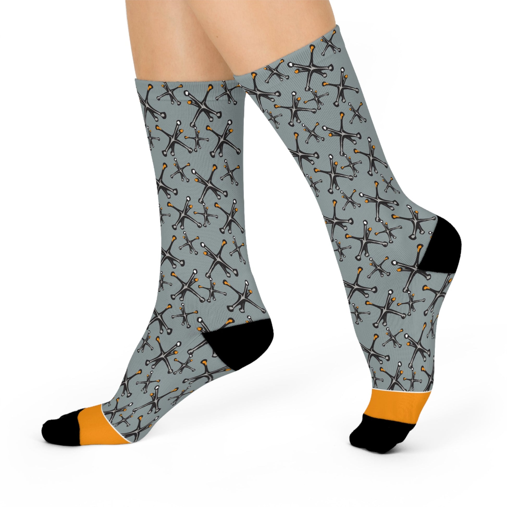 Jacks Socks Let’s Play! Unisex Adult Stretchy Mid Calf Original Atlas Wanderlust