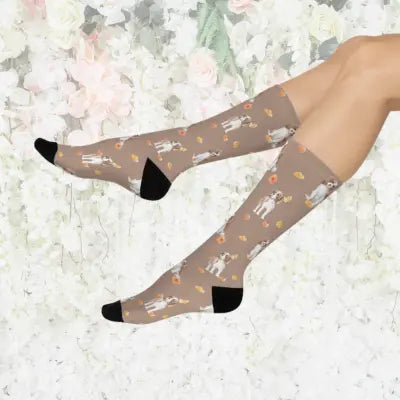 Cavalier King Charles Spaniel Socks Unisex Adult Stretchy Mid Calf Original Atlas Wanderlust