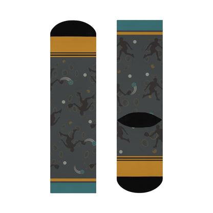 Pickleball Socks Game Unisex Adult Stretchy Mid Calf Original Atlas Wanderlust