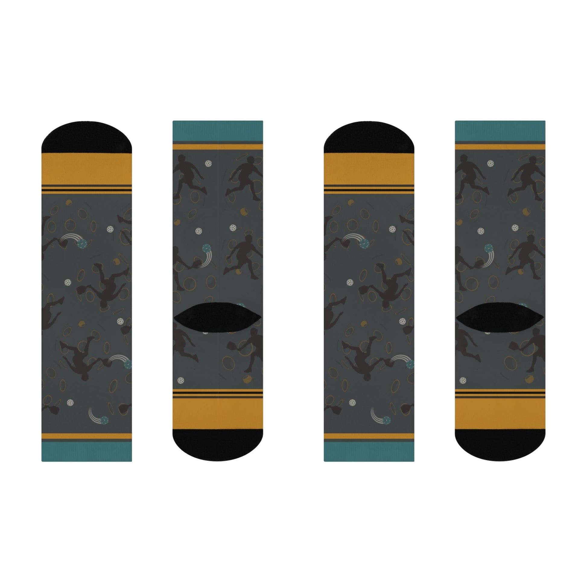 Pickleball Socks Game Unisex Adult Stretchy Mid Calf Original Atlas Wanderlust