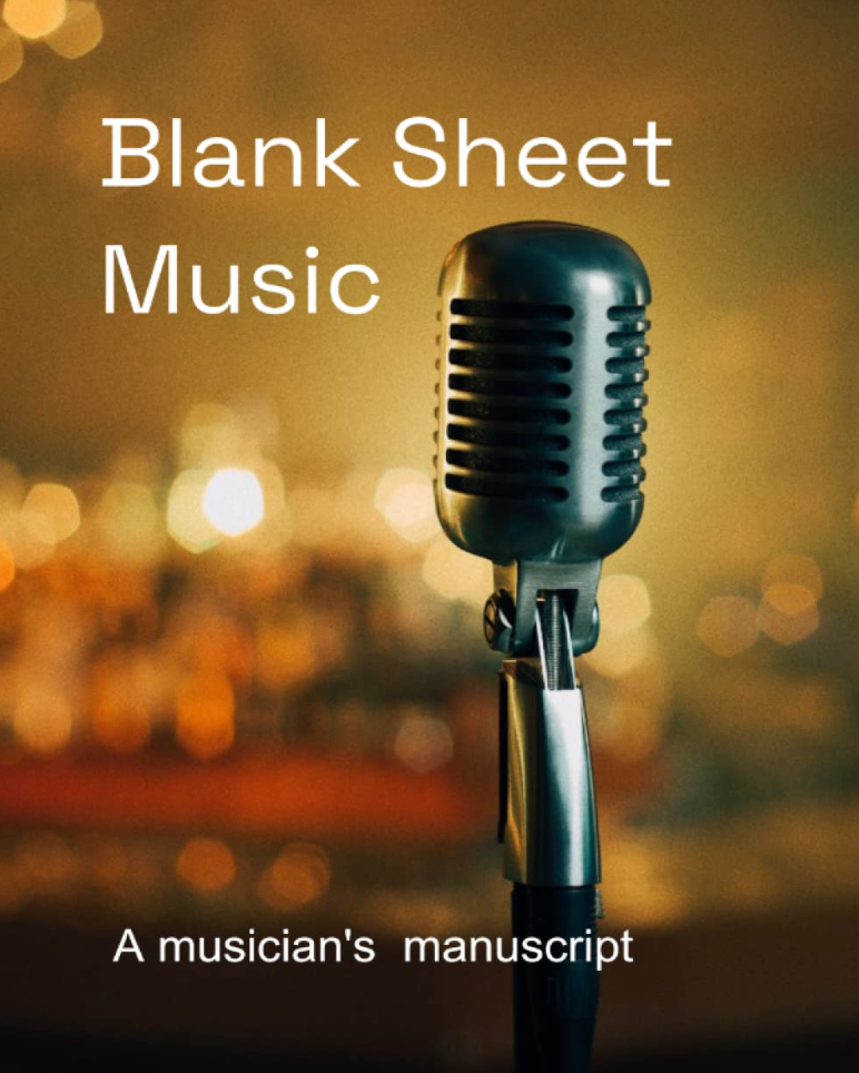 Blank Sheet Music Microphone Atlas Wanderlust