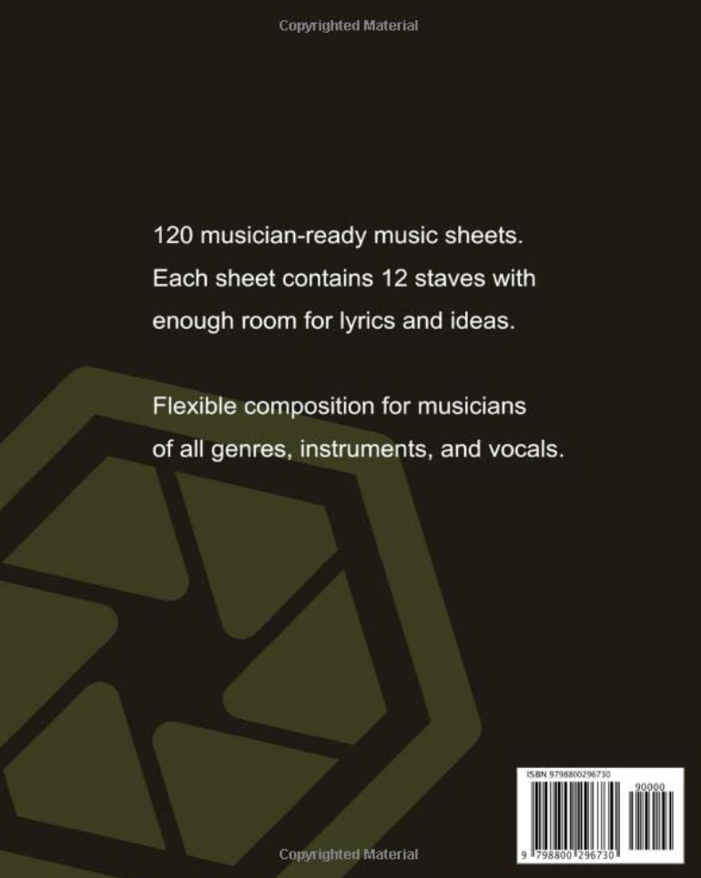 Blank Sheet Music Guitar Atlas Wanderlust