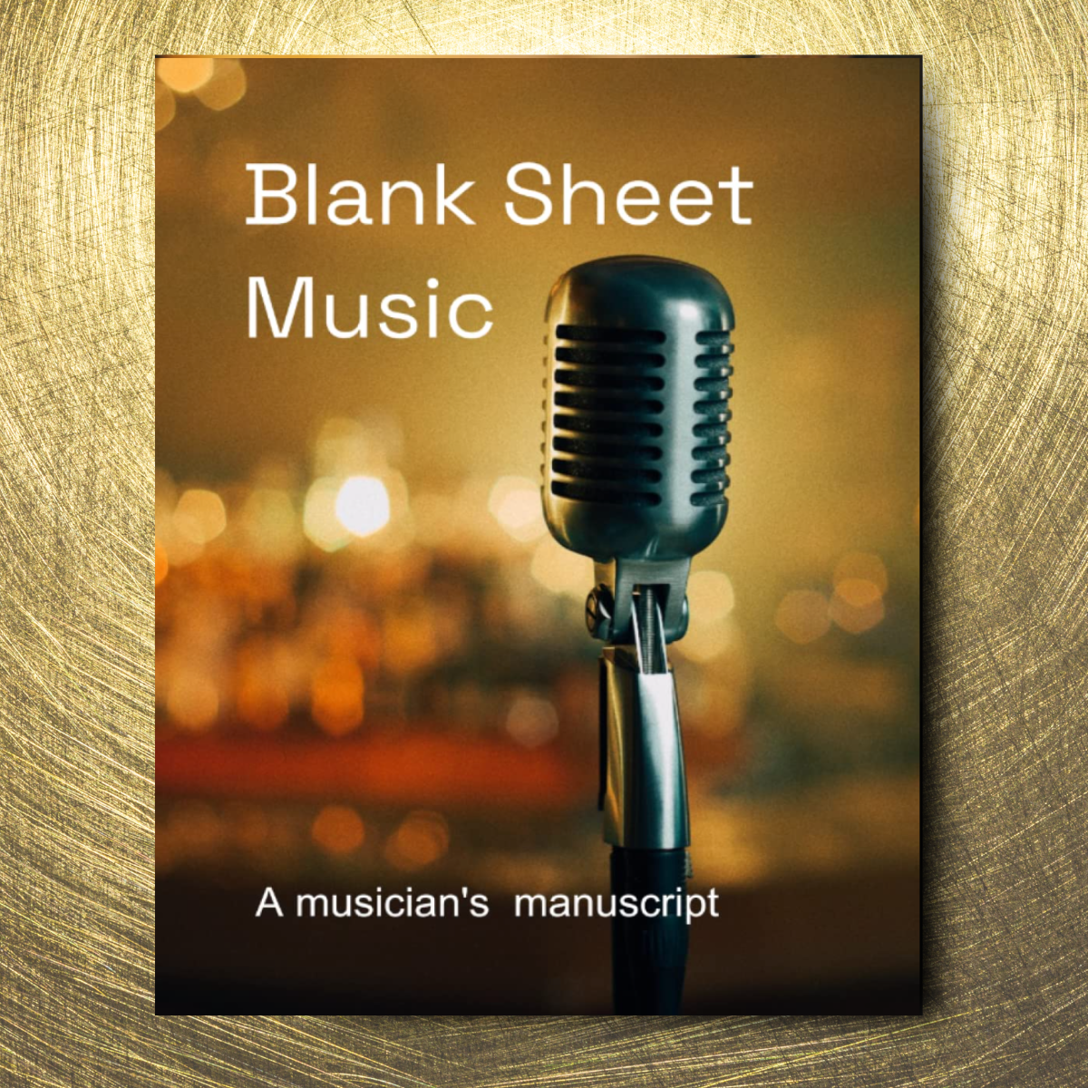 Blank Sheet Music Microphone Atlas Wanderlust