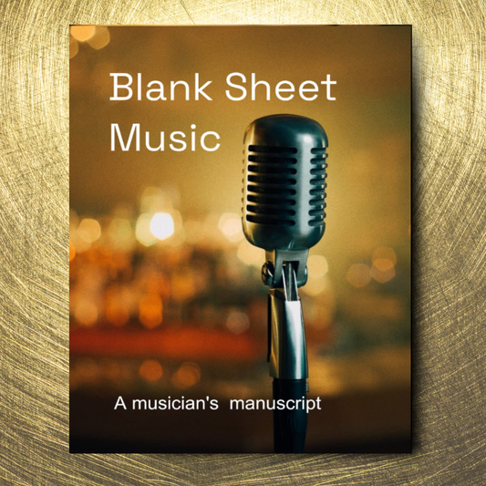 Blank Sheet Music Microphone Atlas Wanderlust