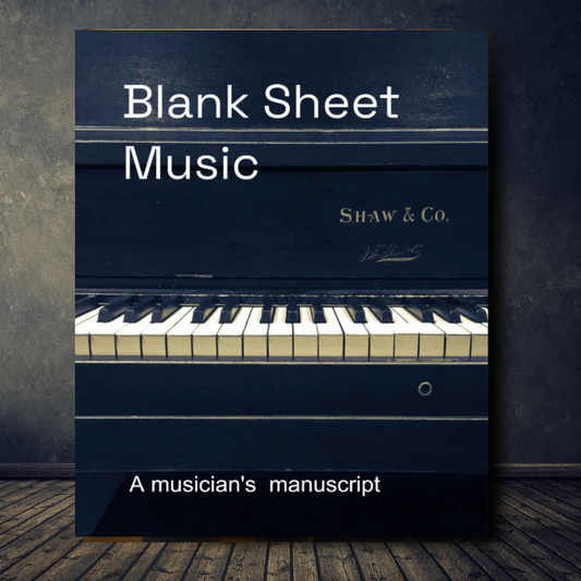 Blank Sheet Music Piano Atlas Wanderlust