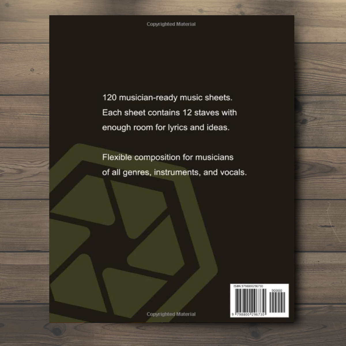 Blank Sheet Music Guitar Atlas Wanderlust