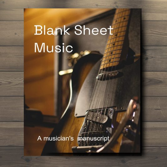 Blank Sheet Music Guitar Atlas Wanderlust