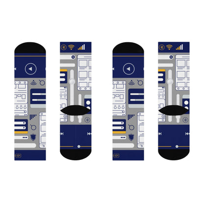 User Experience (UX) Socks Prototype Unisex Adult Stretchy Mid Calf Original Atlas Wanderlust