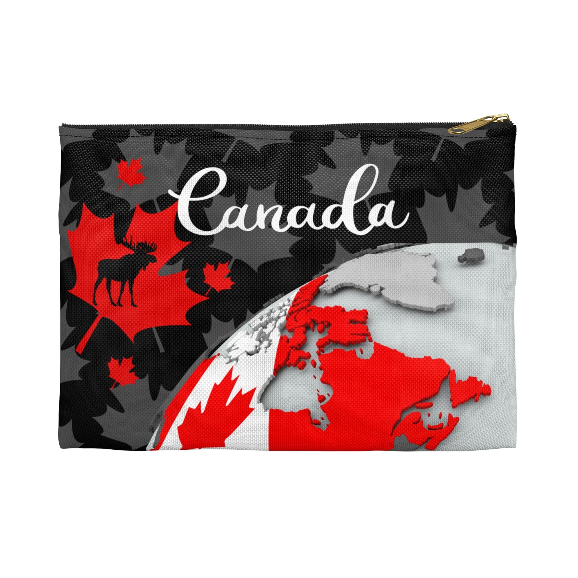 Canada Accessory Pouch, Maple Leaf Bag Atlas Wanderlust
