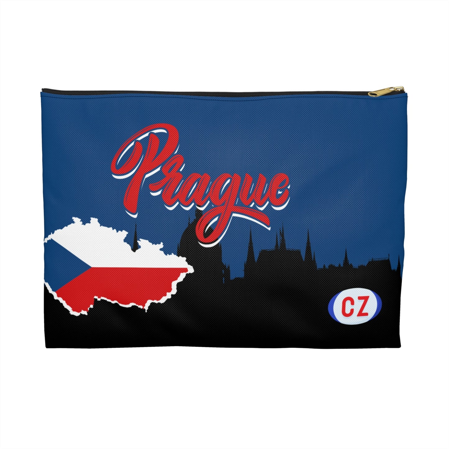Prague, Czech Republic Accessory Pouch Czechia Bag Atlas Wanderlust