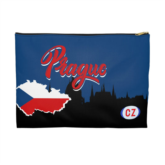 Prague, Czech Republic Accessory Pouch Czechia Bag Atlas Wanderlust