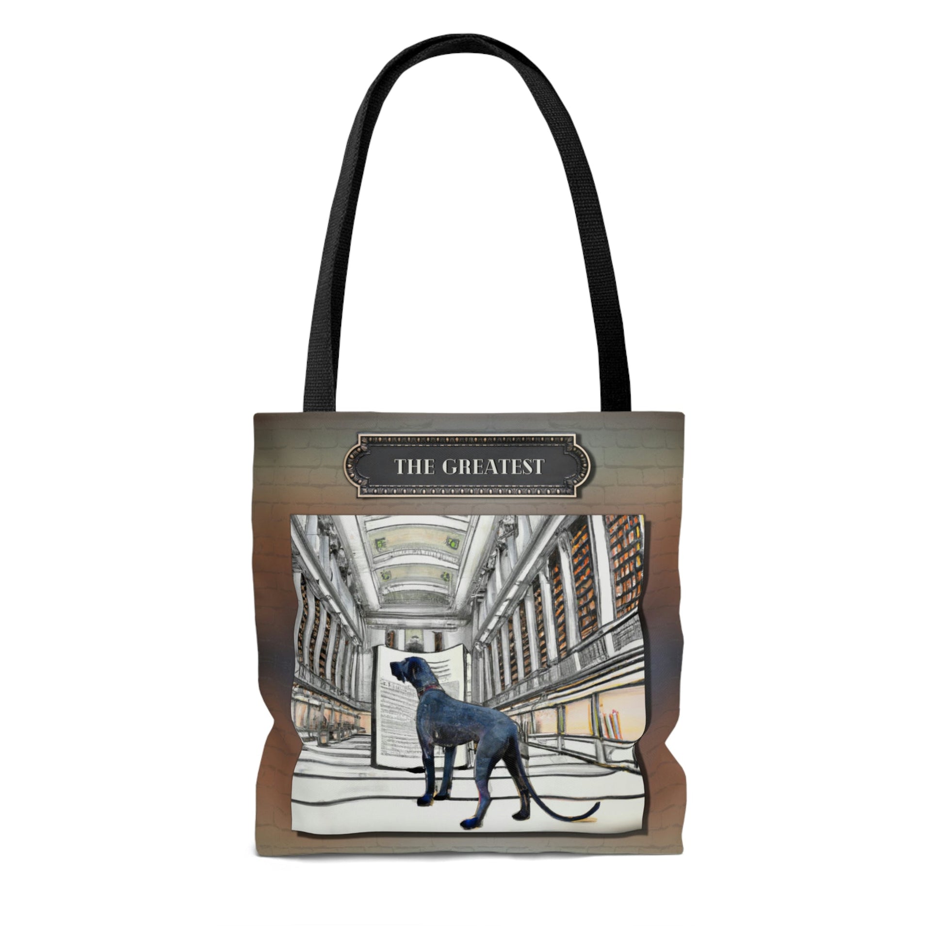 Great Dane Tote Bag, Modern Atlas Wanderlust
