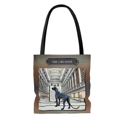 Great Dane Tote Bag, Modern Atlas Wanderlust