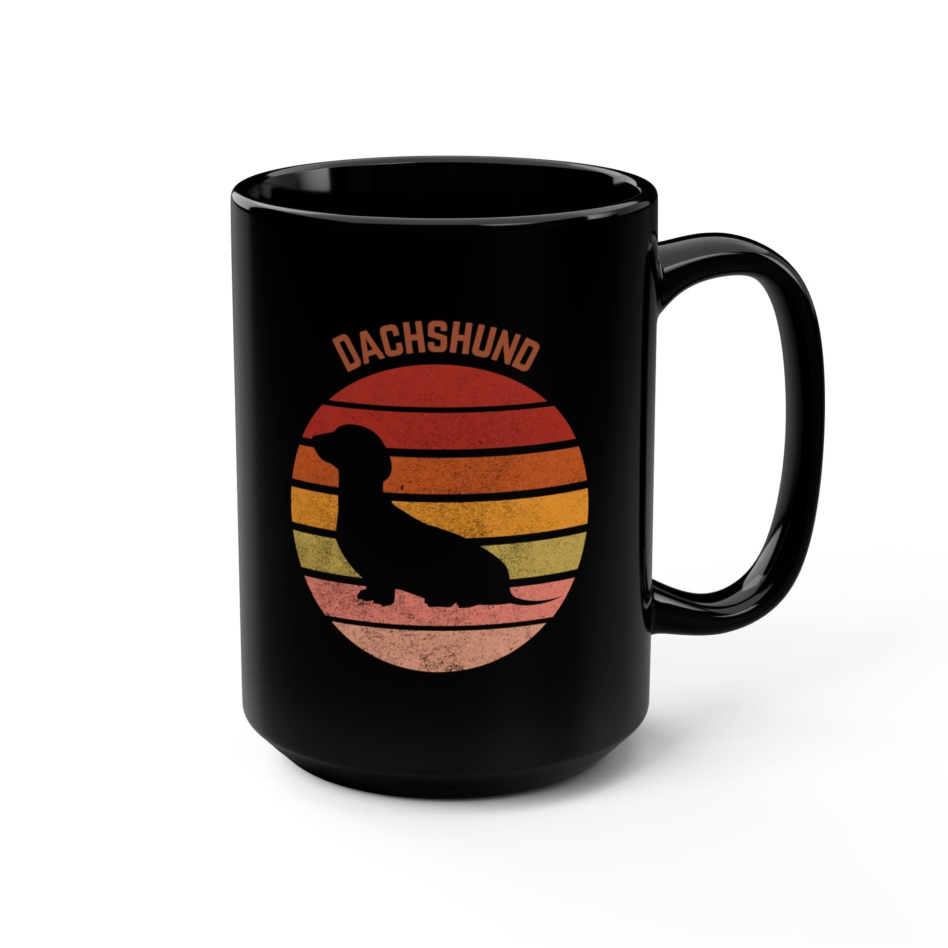 Dachshund Mug, Retro Atlas Wanderlust