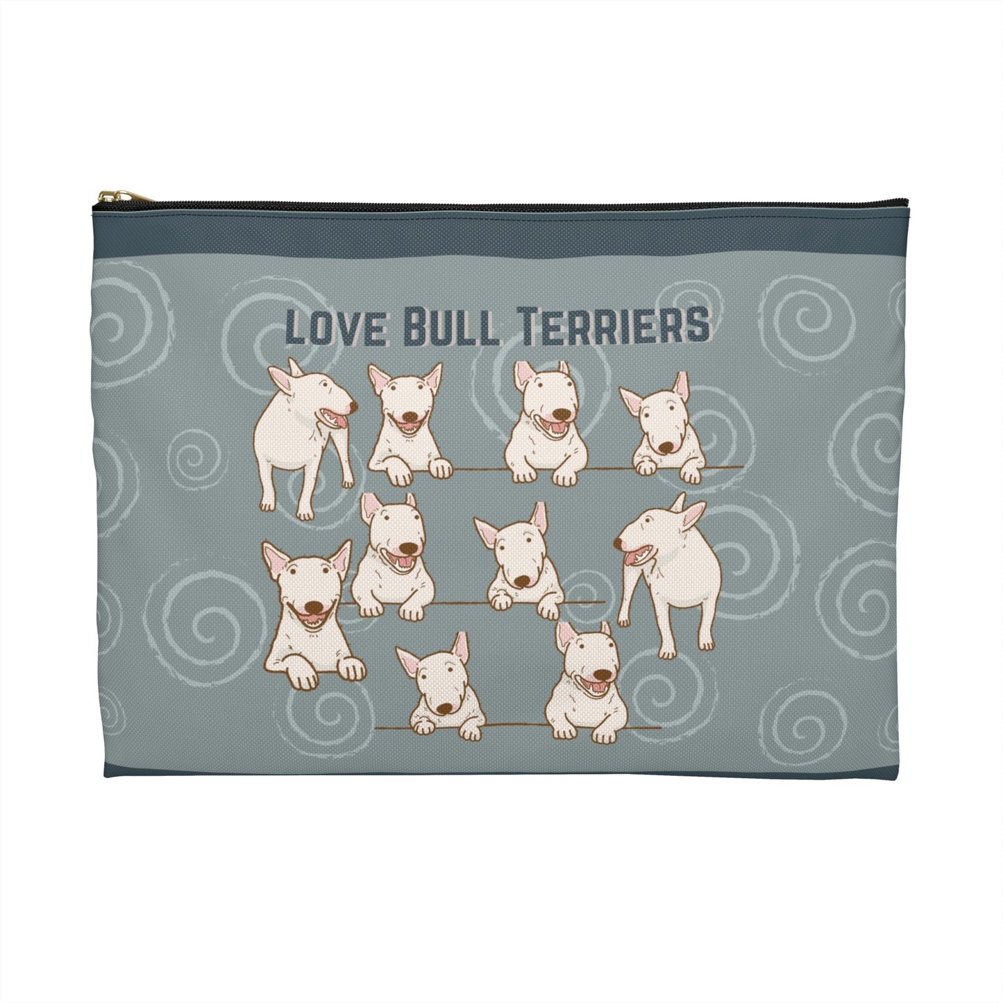 Bull Terrier Accessory Travel Pouch, Bully All-Purpose Bag Atlas Wanderlust