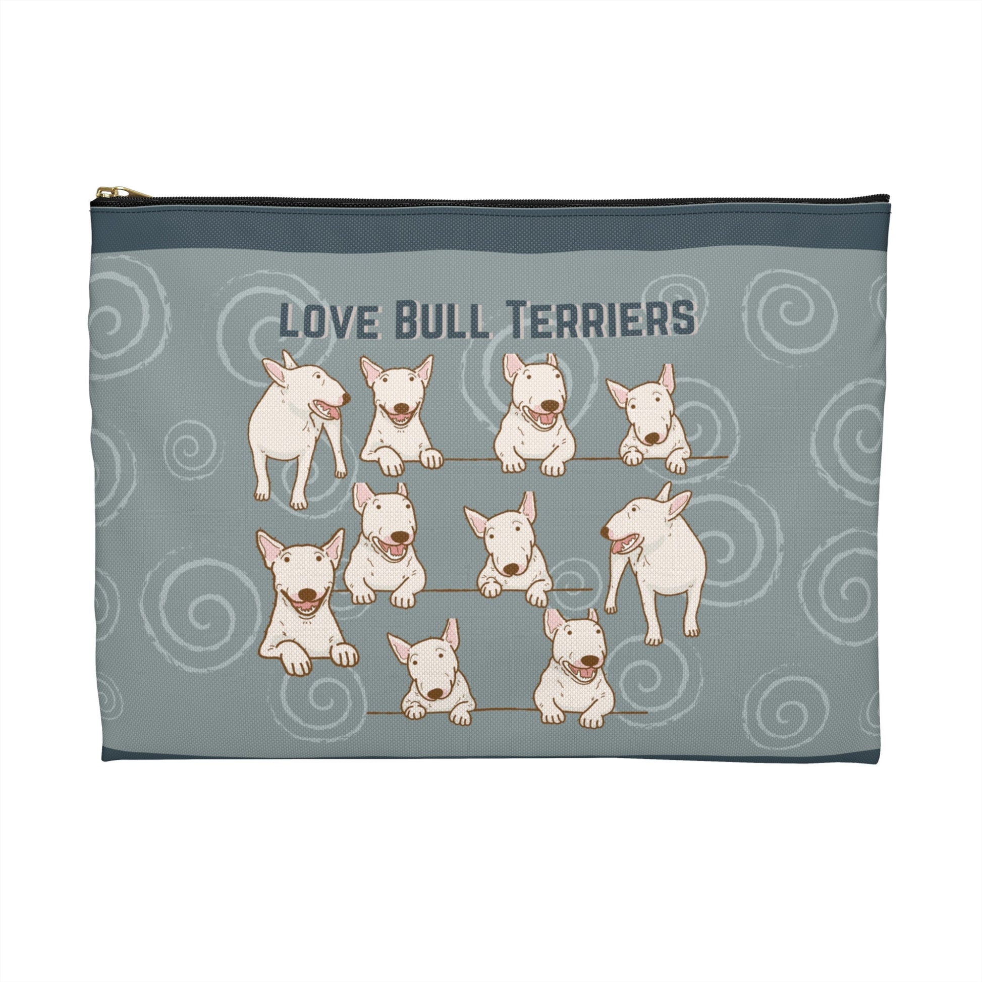 Bull Terrier Accessory Travel Pouch, Bully All-Purpose Bag Atlas Wanderlust