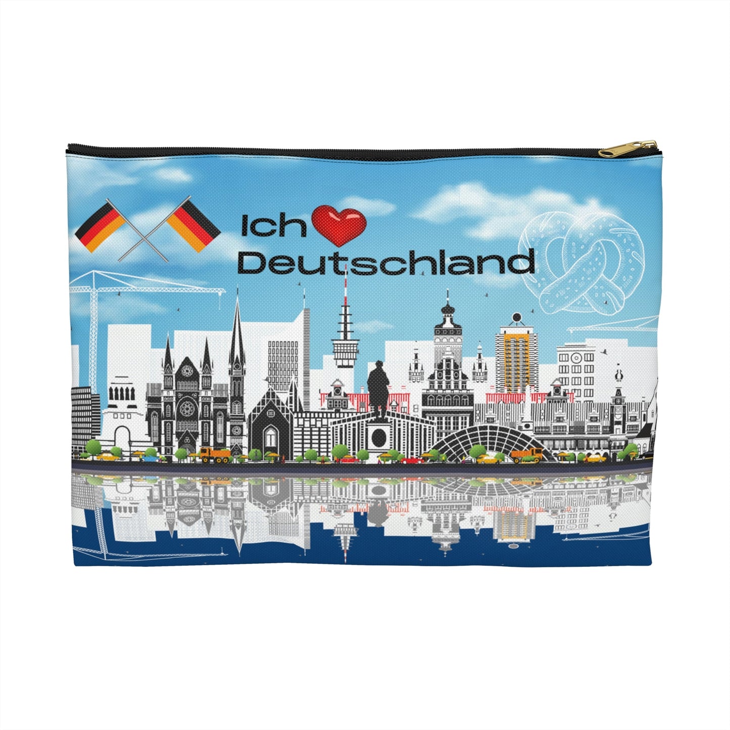 Germany Accessory Pouch, Deutschland Bag Atlas Wanderlust