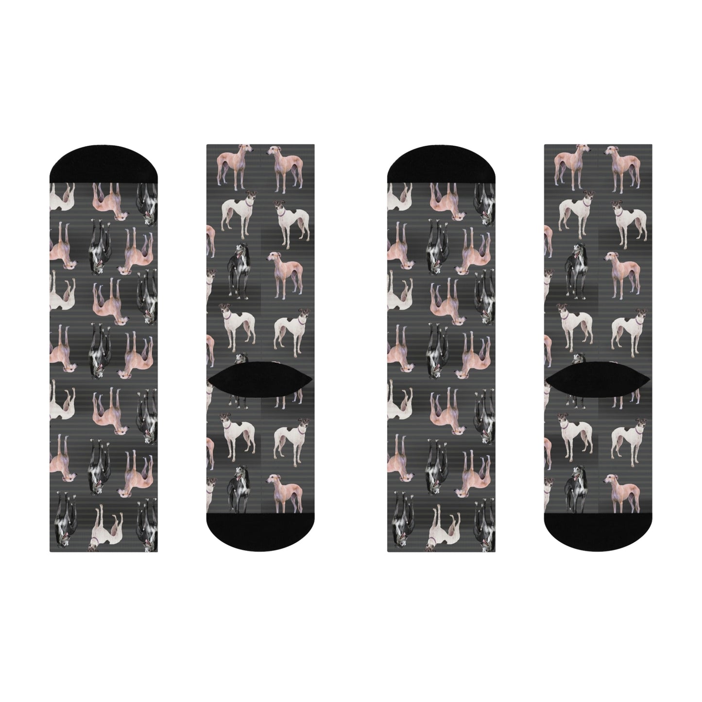 Greyhound Socks Photoshoot Unisex Adult Stretchy Mid Calf Original Atlas Wanderlust