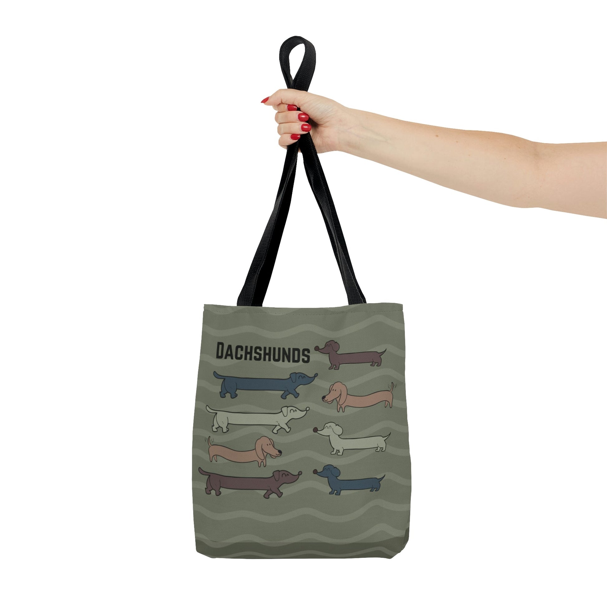 Dachshund Tote, Houndogs Atlas Wanderlust