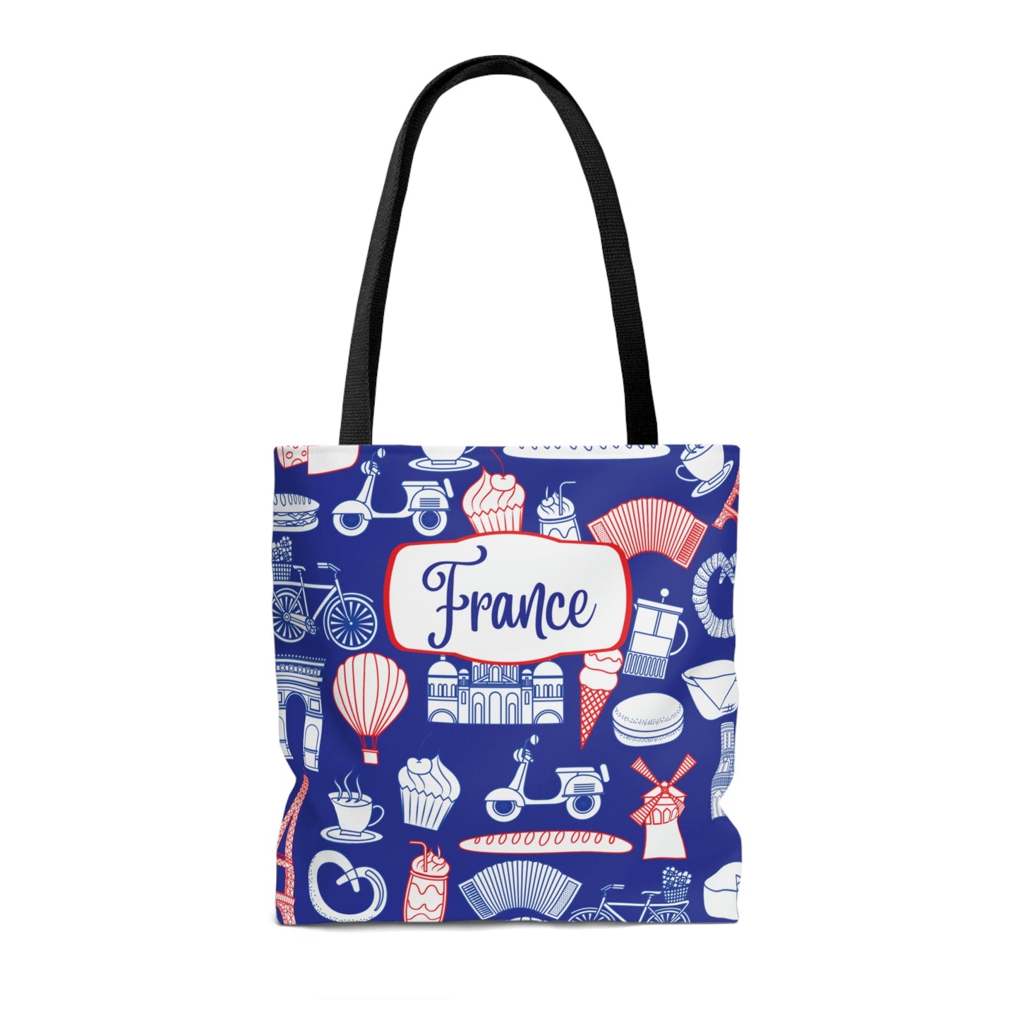 French Tote, Bon Jour Atlas Wanderlust