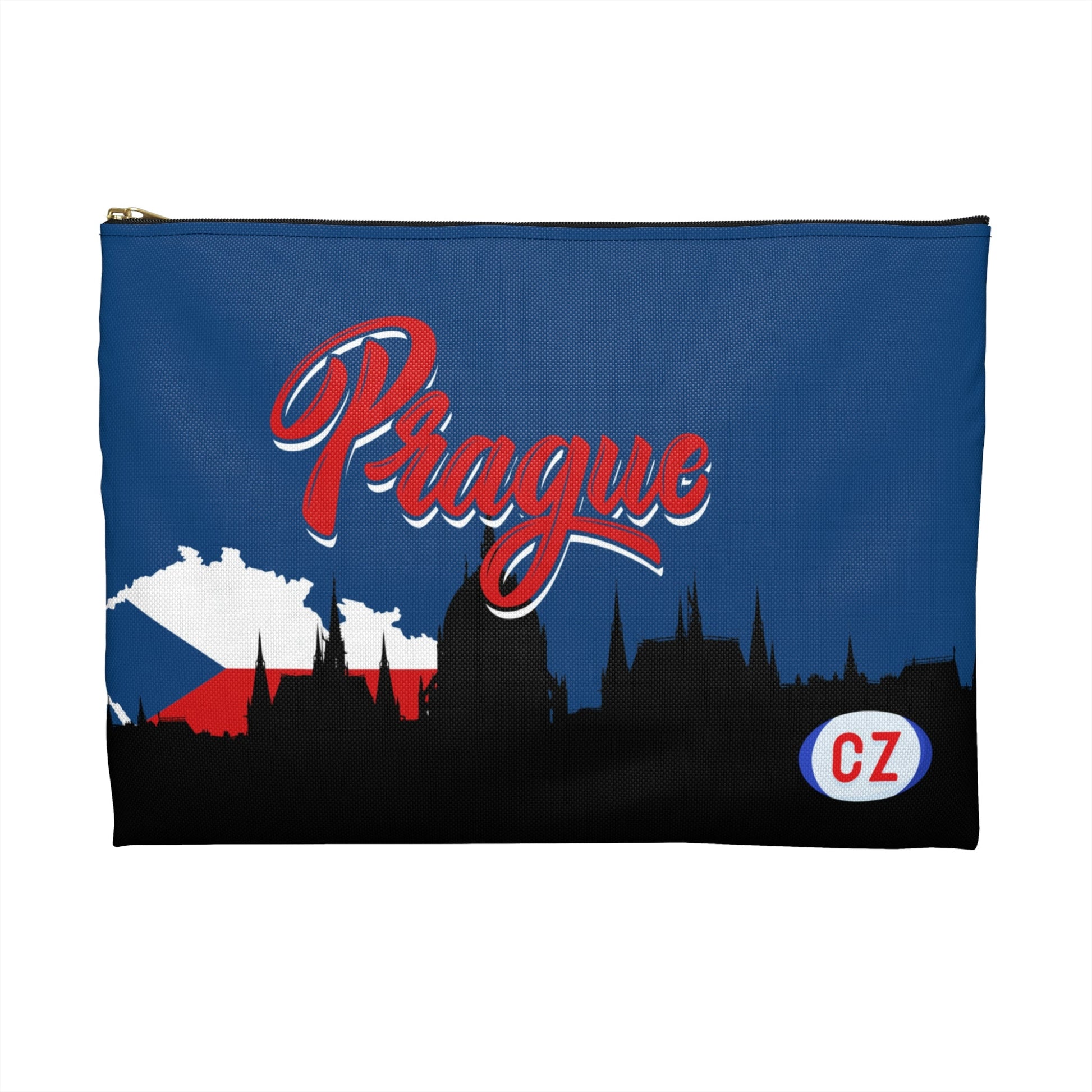 Prague, Czech Republic Accessory Pouch Czechia Bag Atlas Wanderlust