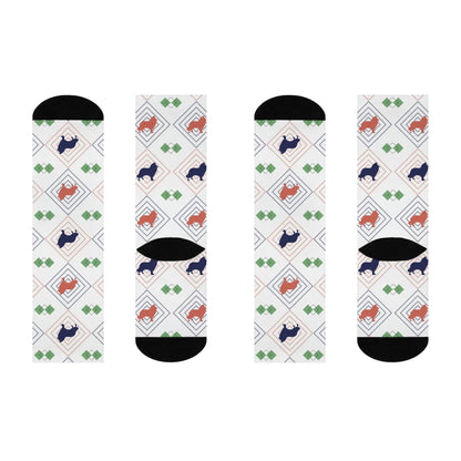 Border Collie Socks Unisex Adult Stretchy Mid Calf Original Atlas Wanderlust