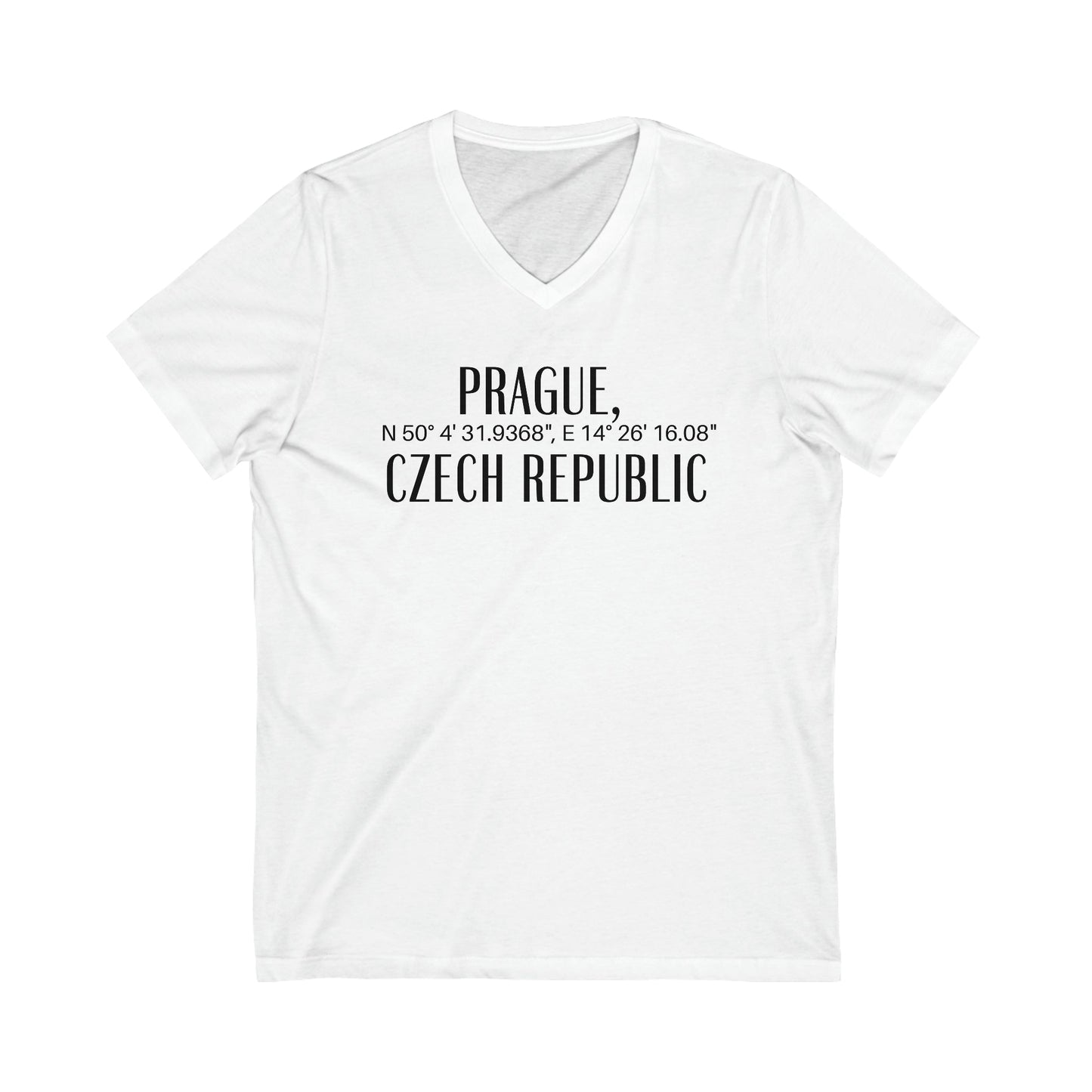 Prague, Czech Republic Coordinates V-Tee Atlas Wanderlust