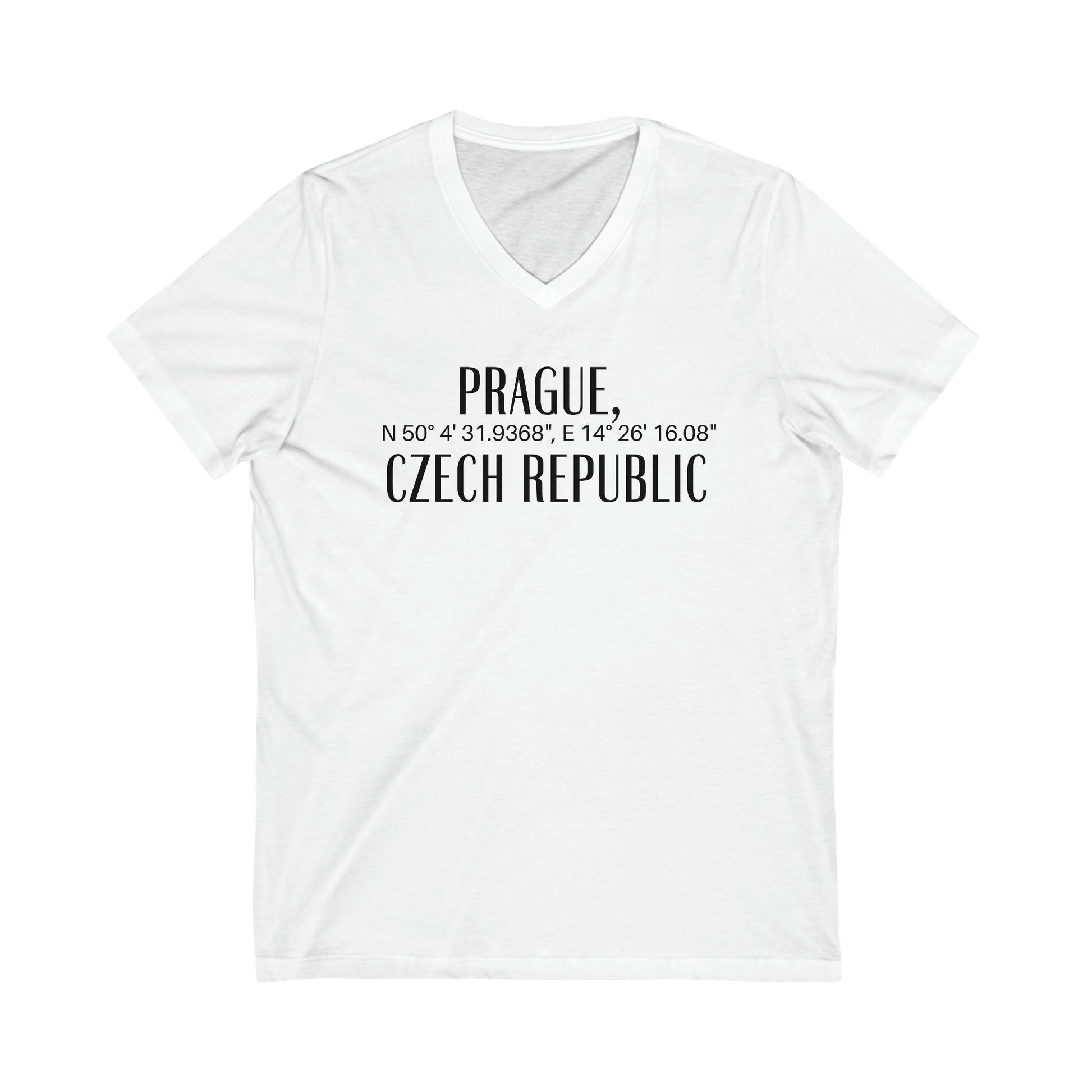 Prague, Czech Republic Coordinates V-Tee Atlas Wanderlust