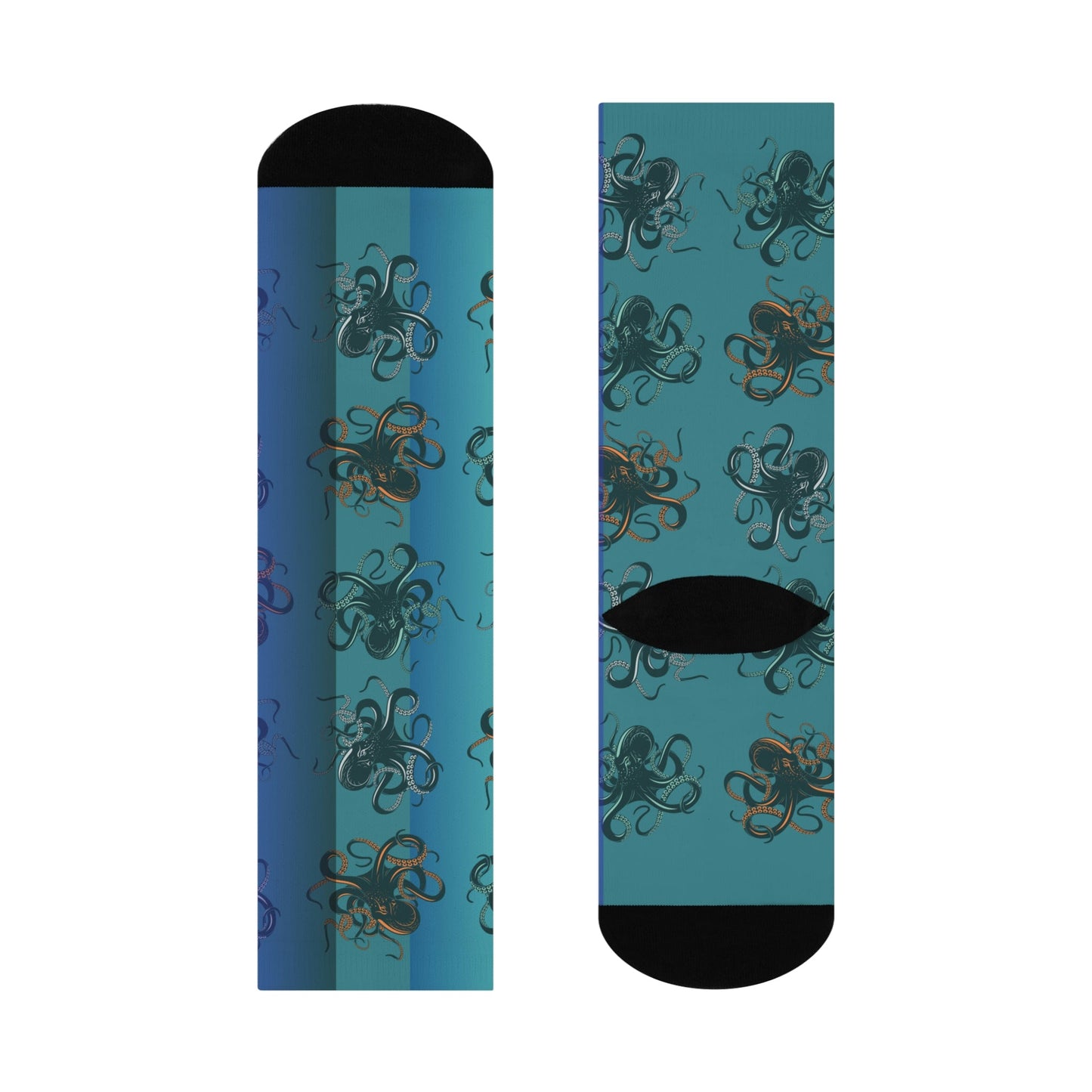 Octopus Steampunk Socks Unisex Adult Stretchy Mid Calf Original Atlas Wanderlust