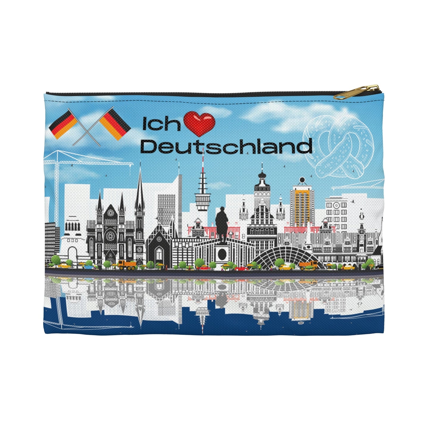 Germany Accessory Pouch, Deutschland Bag Atlas Wanderlust