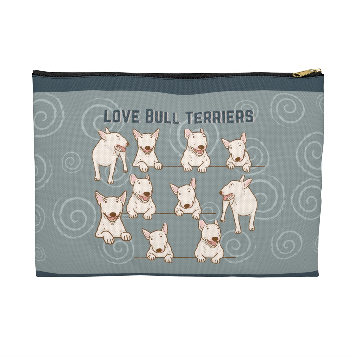 Bull Terrier Accessory Travel Pouch, Bully All-Purpose Bag Atlas Wanderlust