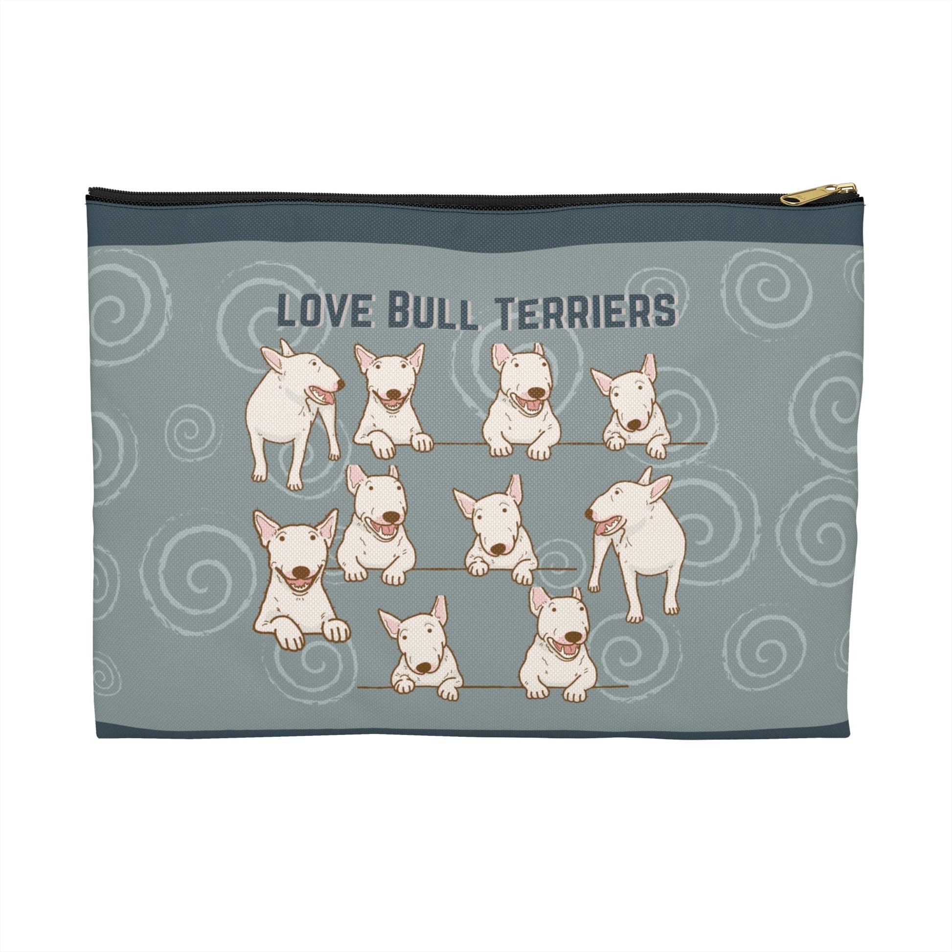 Bull Terrier Accessory Travel Pouch, Bully All-Purpose Bag Atlas Wanderlust