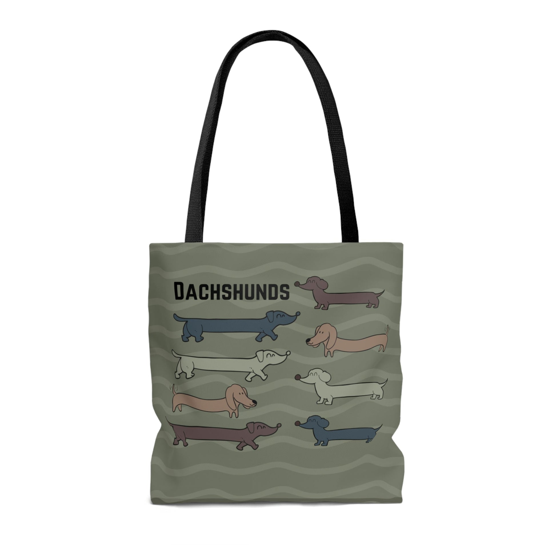 Dachshund Tote, Houndogs Atlas Wanderlust