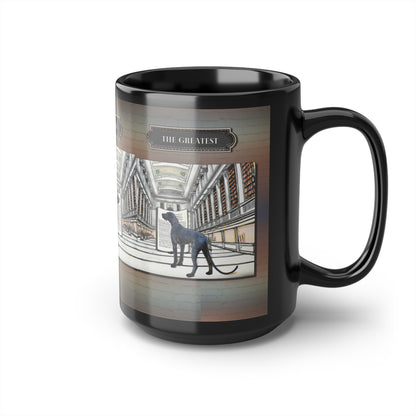Great Dane, coffee mug, The Greatest Dog mug, large 15 oz ceramic, Modern, Original - The Dapper Dogg