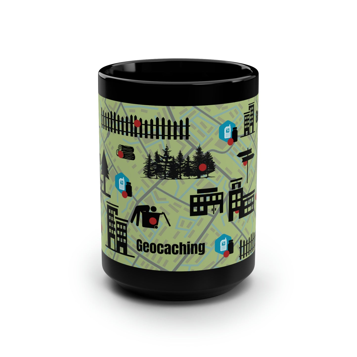 Geocaching Mug Atlas Wanderlust