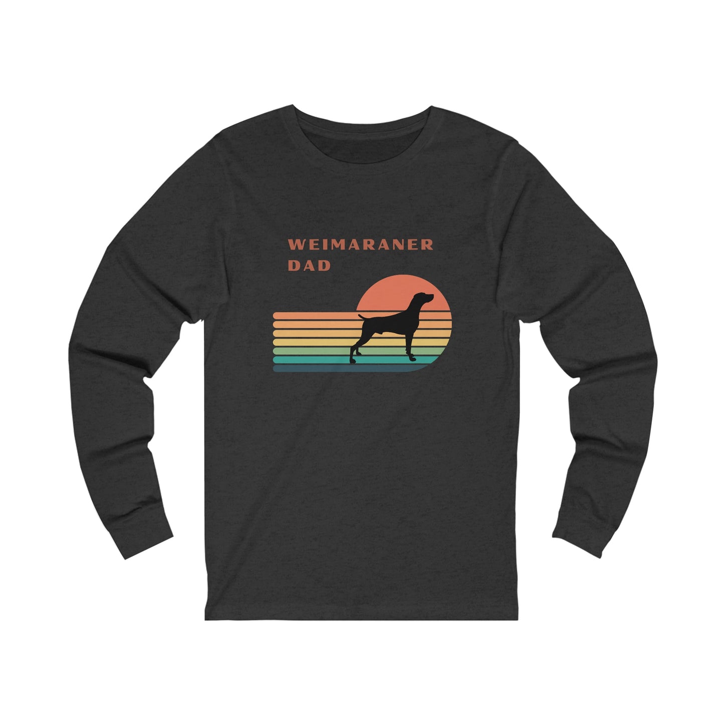 Weimaraner Dad Long Sleeve Shirt Atlas Wanderlust