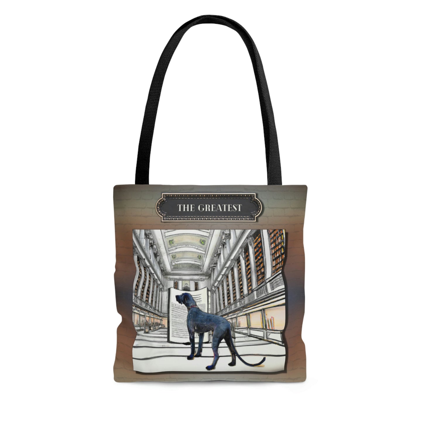 Great Dane Tote Bag, Modern Atlas Wanderlust