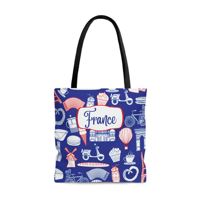 French Tote, Bon Jour Atlas Wanderlust
