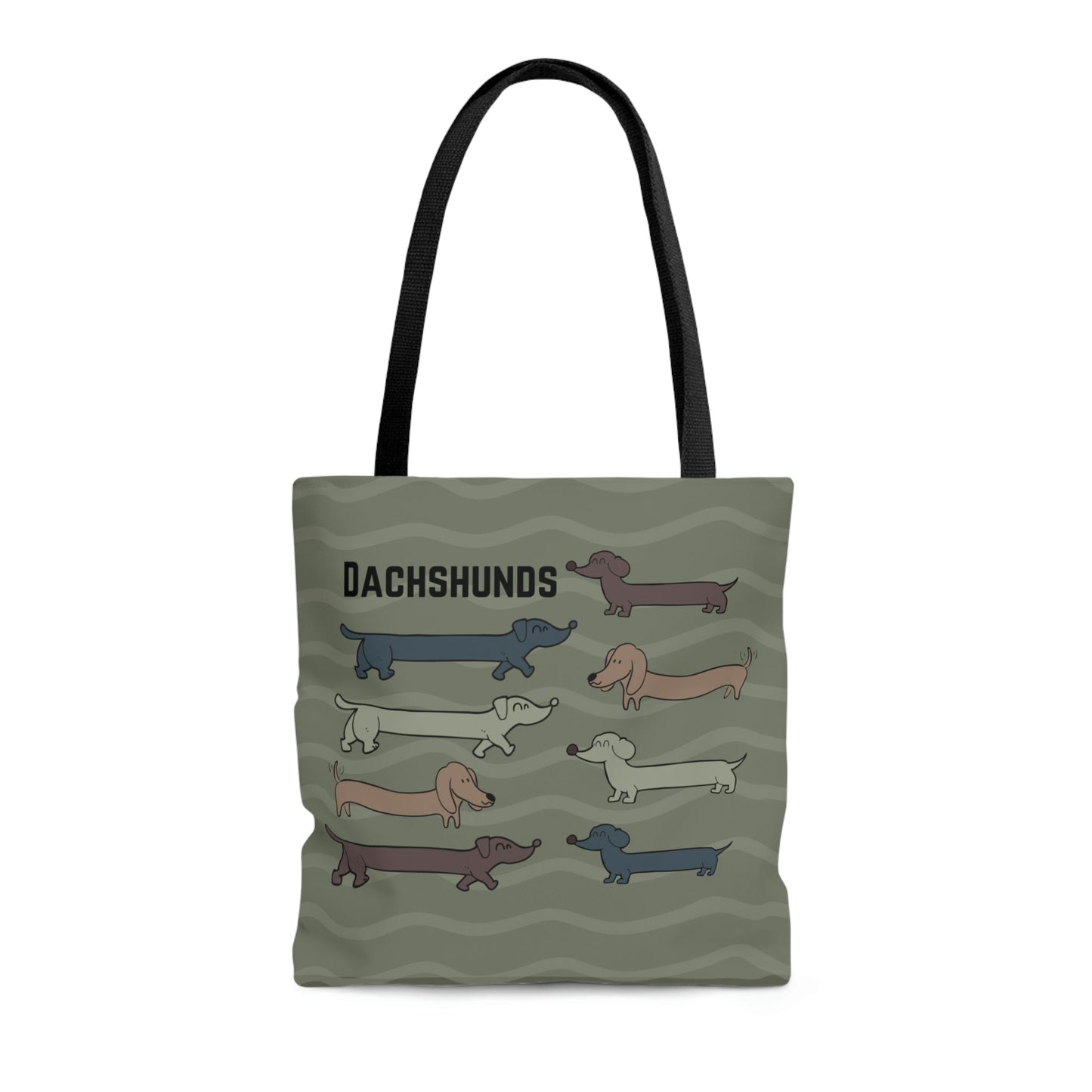 Dachshund Tote, Houndogs Atlas Wanderlust