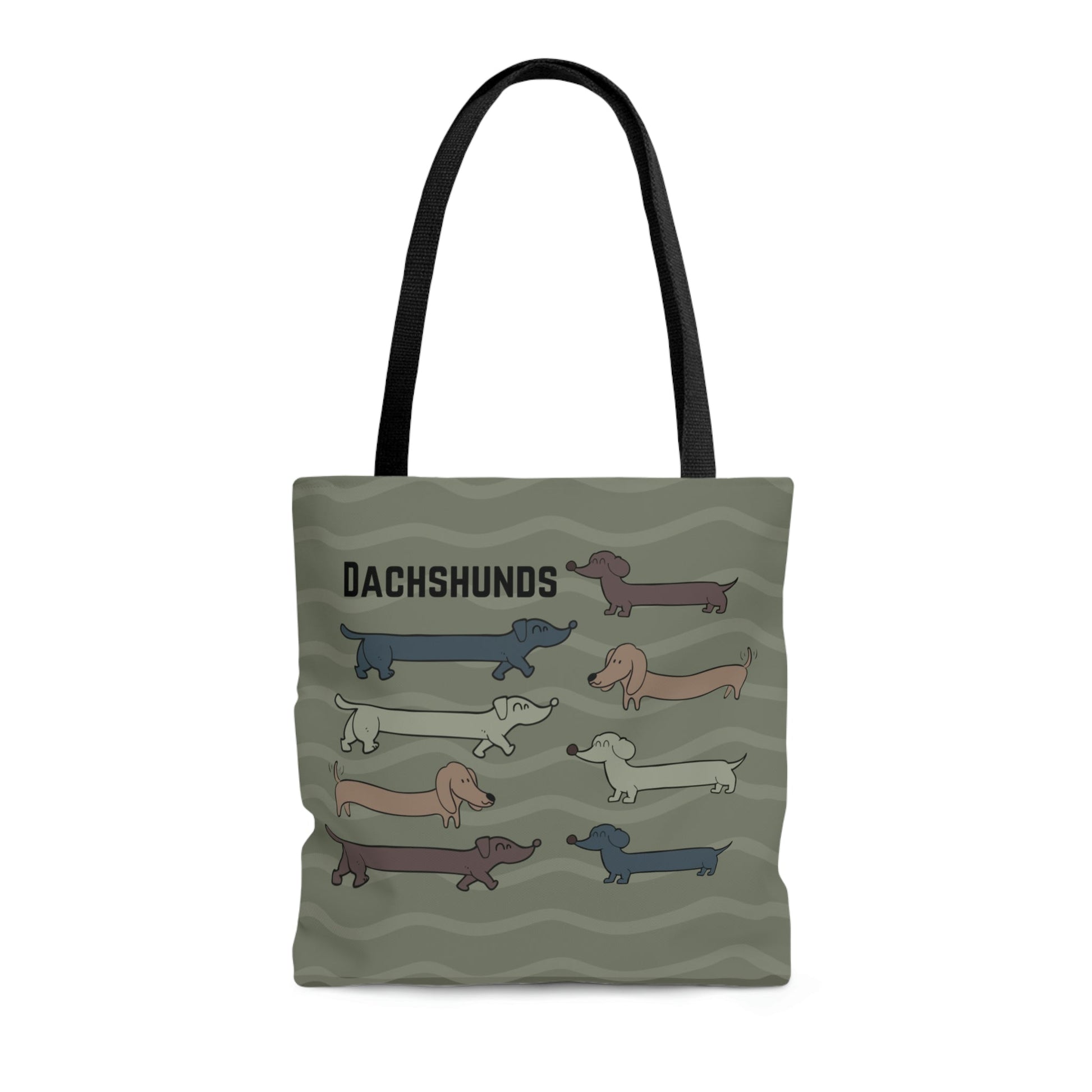 Dachshund Tote, Houndogs Atlas Wanderlust