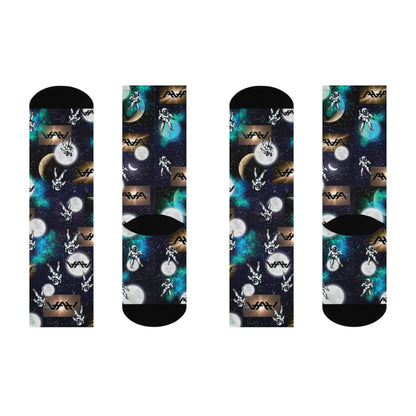 Space Design Crew Socks