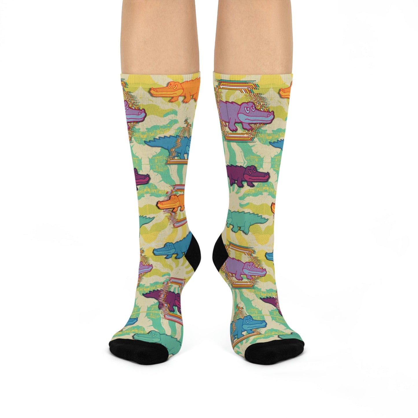 King Gizzard & the Lizard Wizard Psychedelic Socks 1 Unisex Adult Stretchy Mid Calf Original Atlas Wanderlust