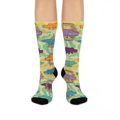 King Gizzard & the Lizard Wizard Psychedelic Socks 1 Unisex Adult Stretchy Mid Calf Original Atlas Wanderlust