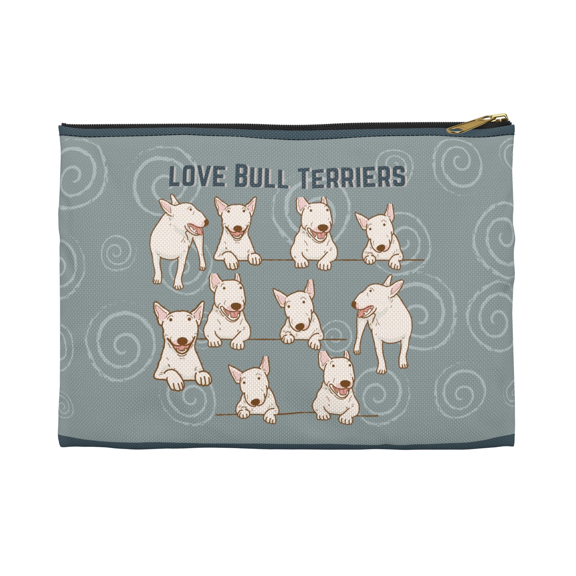Bull Terrier Accessory Travel Pouch, Bully All-Purpose Bag Atlas Wanderlust