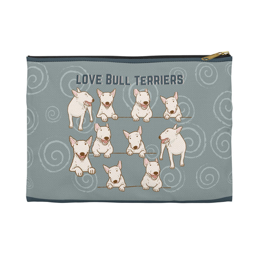 Bull Terrier Accessory Travel Pouch, Bully All-Purpose Bag Atlas Wanderlust