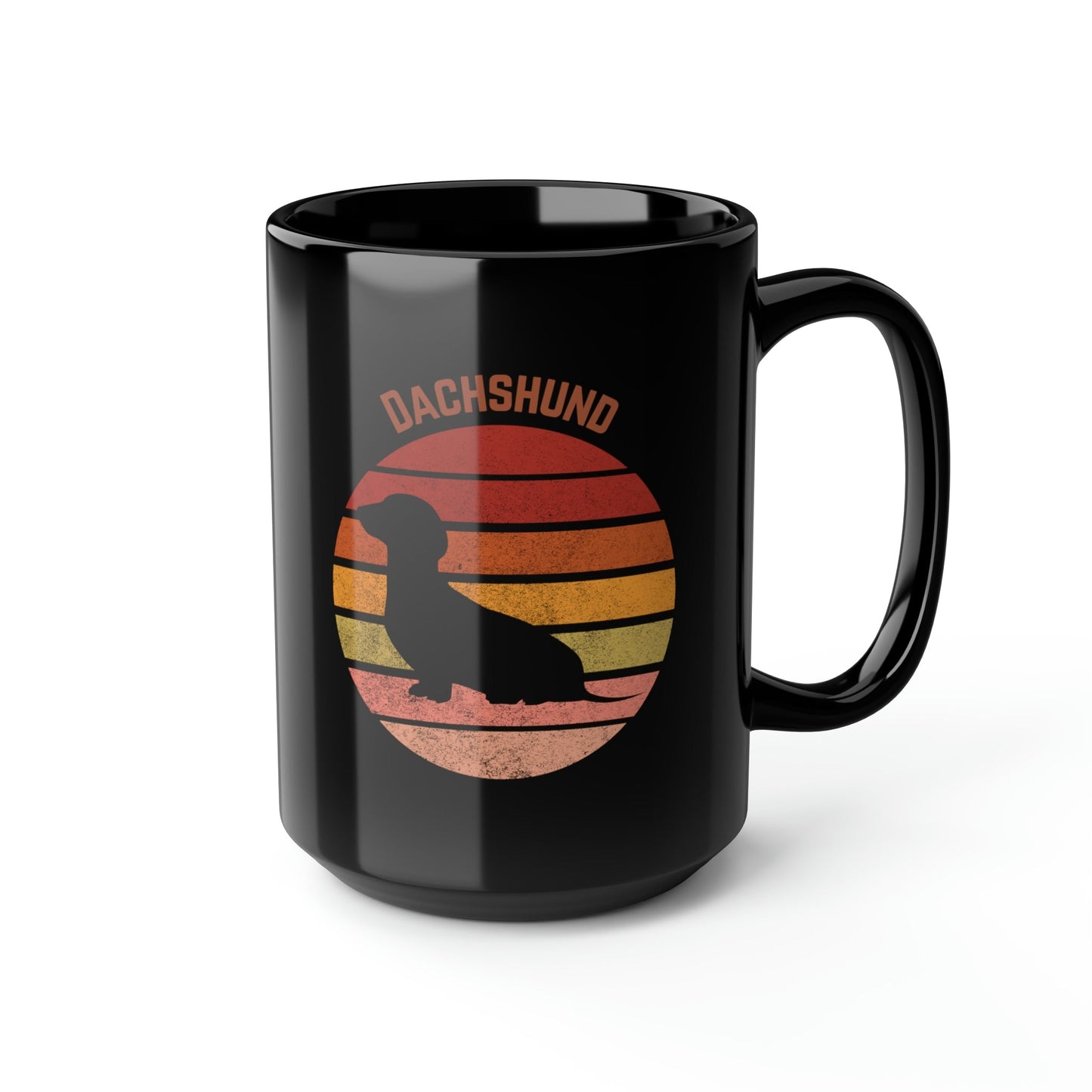 Dachshund Mug, Retro Atlas Wanderlust